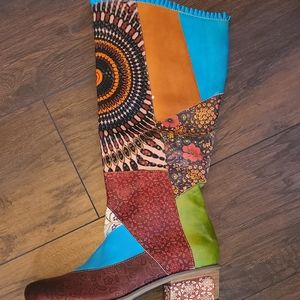 Women's Knee High Boots Flat Leather